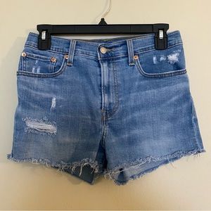 Levi’s Distressed Cutoff Denim Shorts 27